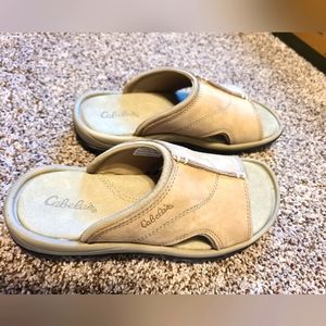 Cabela's Tahoe slide tan size 8